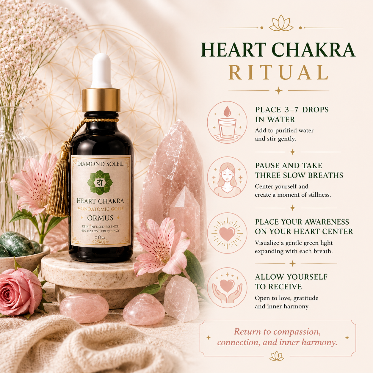 Heart Chakra Ormus Elixir