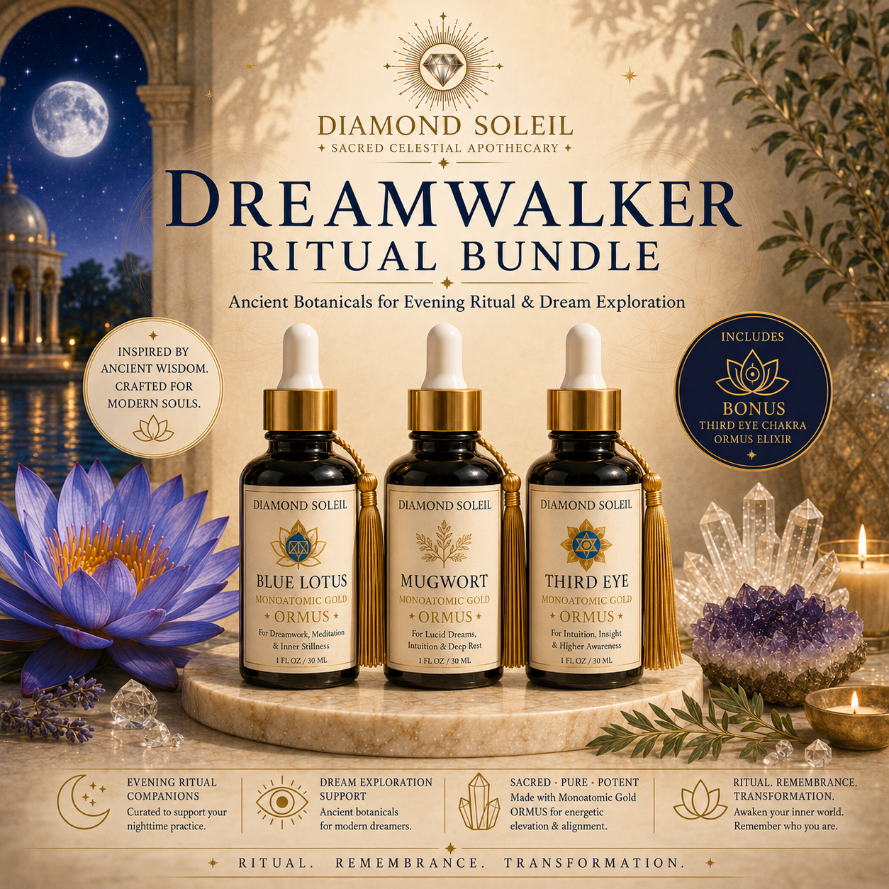 Dreamwalker Ritual Bundle | Lucid Dreaming ORMUS Set