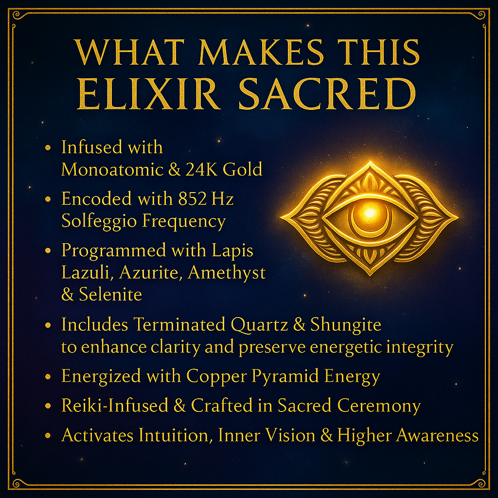Third Eye Chakra Ormus Elixir
