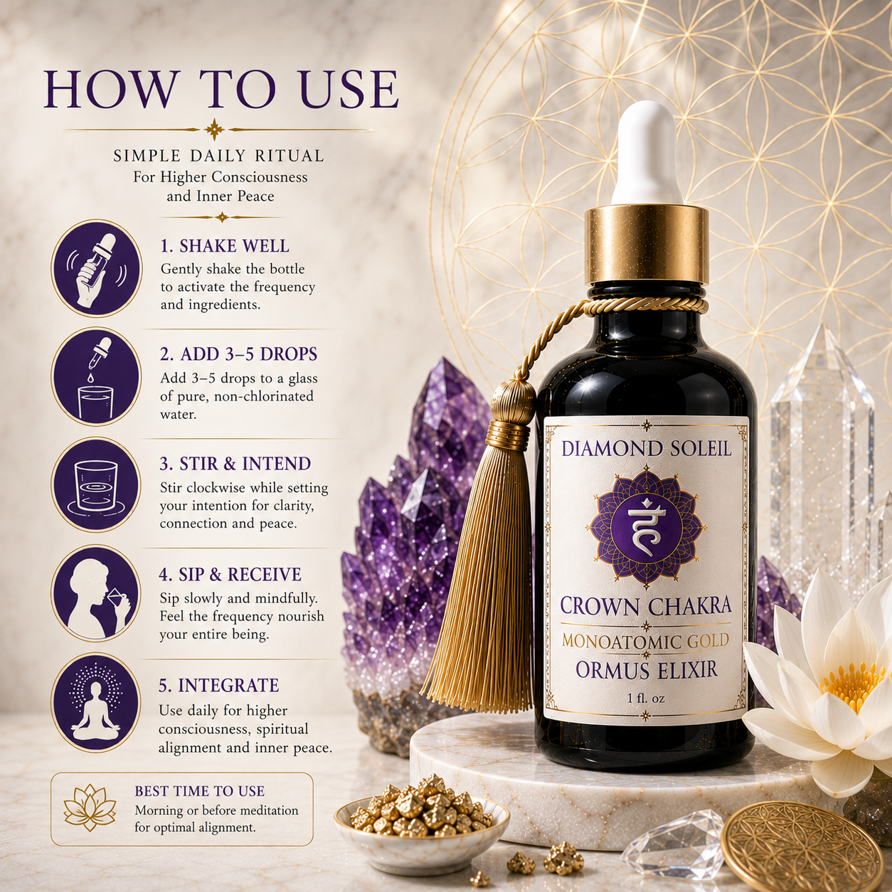 Crown Chakra Ormus Elixir