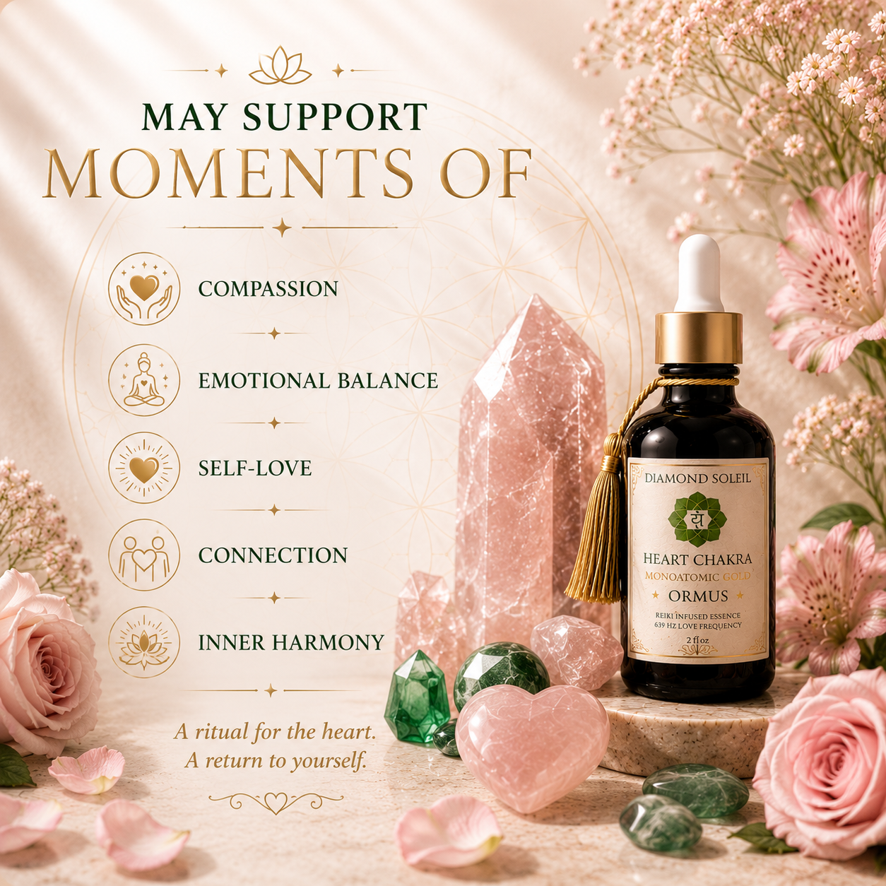 Heart Chakra Ormus Elixir