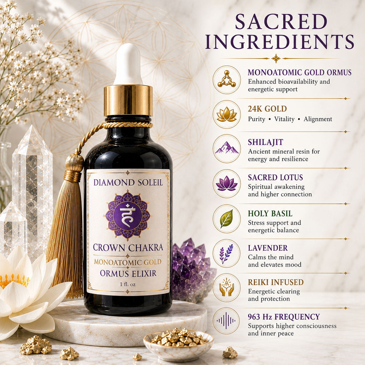 Crown Chakra Ormus Elixir