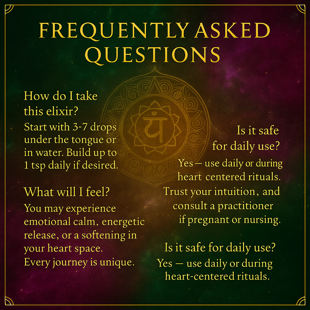 Heart Chakra Ormus Elixir