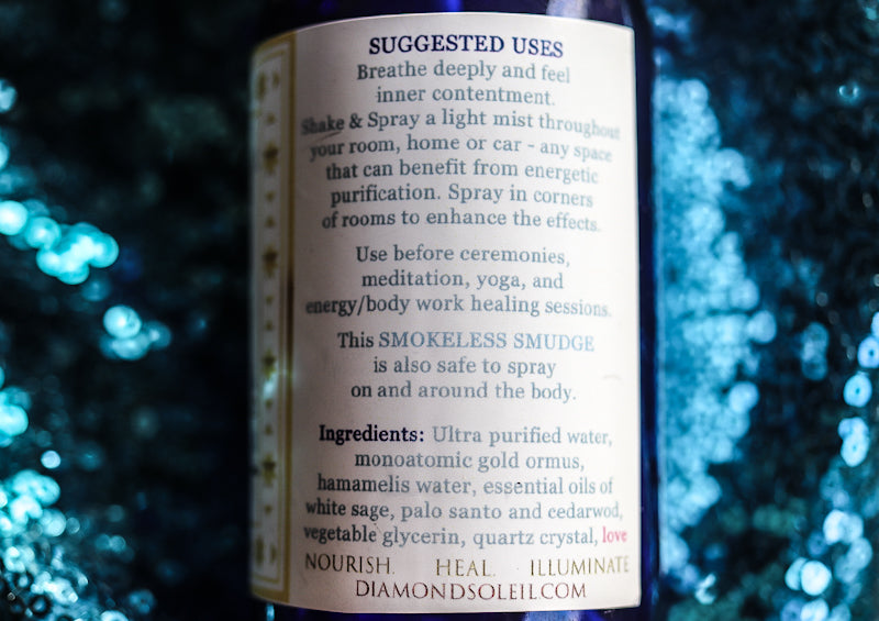 White Sage Ormus Smudge Spray